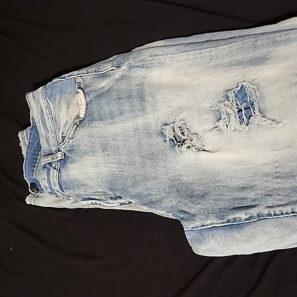 Ashley Stewart Light Wash Ripped Jeans - Picture 4 of 4